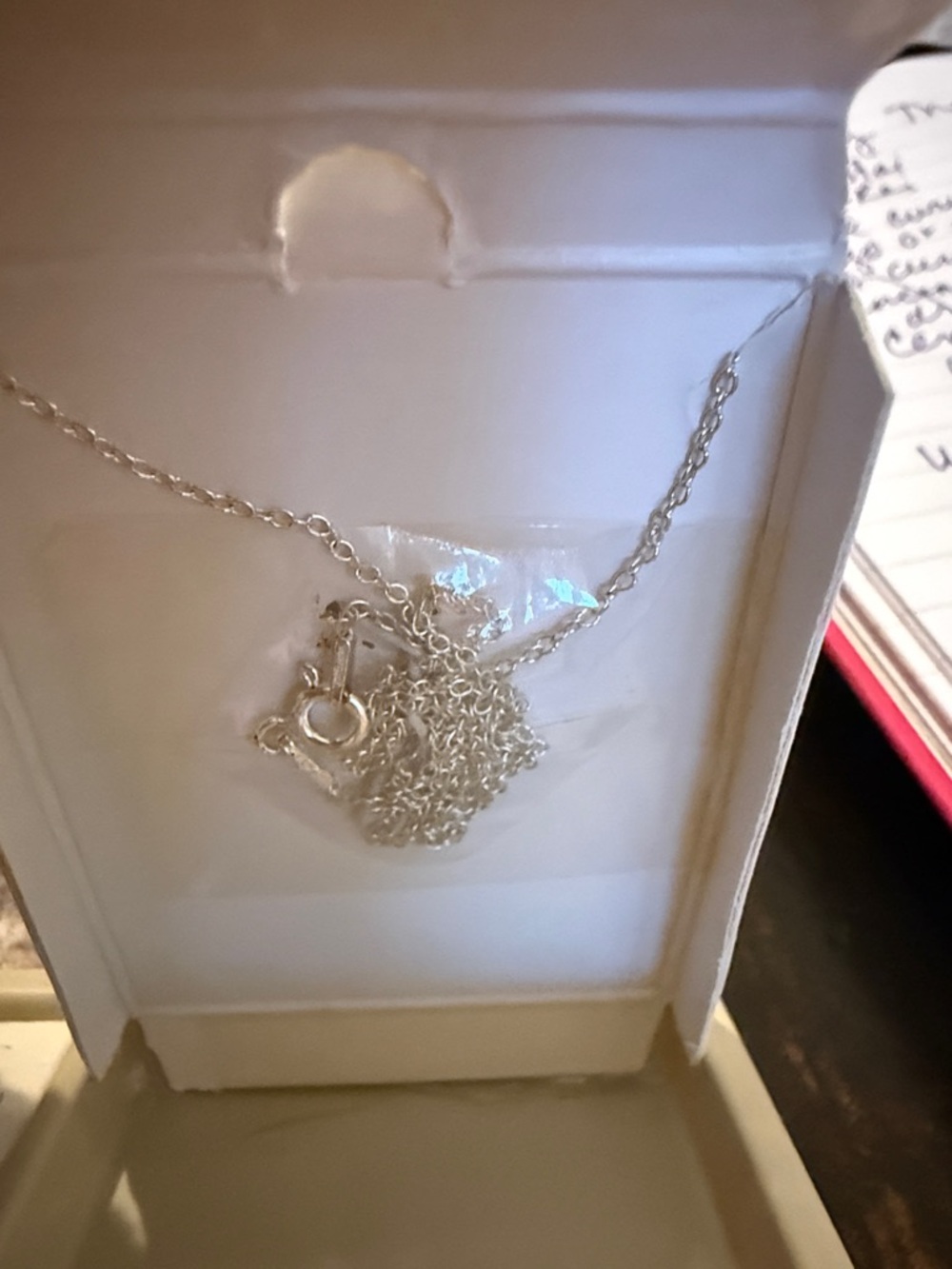 Sterling Silver Necklace with Gold Star Accent - Silver - Picture 5 of 5